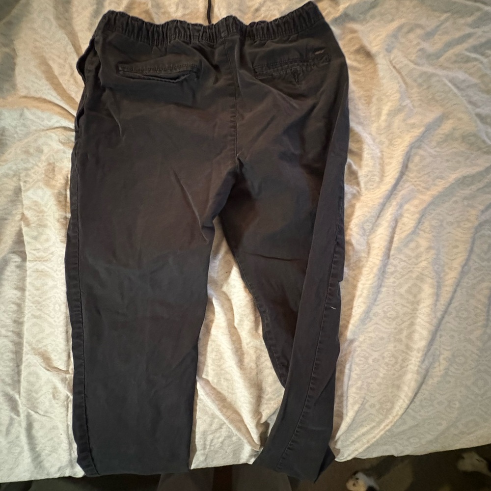 Black Chino Pants with Tapered Fit